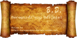 Beregszászy Dániel névjegykártya