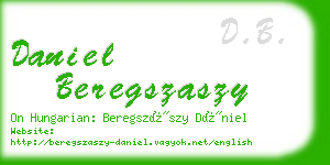 daniel beregszaszy business card